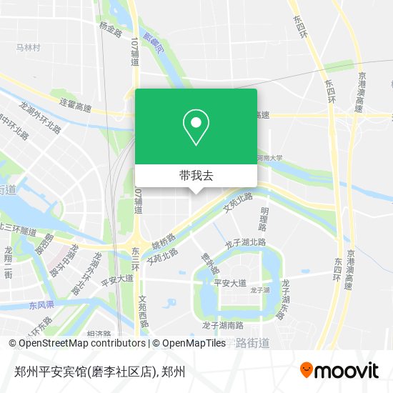 郑州平安宾馆(磨李社区店)地图