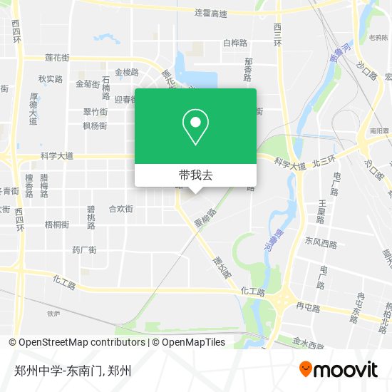 郑州中学-东南门地图