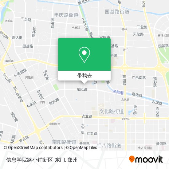 信息学院路小铺新区-东门地图