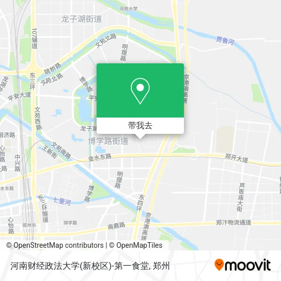 河南财经政法大学(新校区)-第一食堂地图