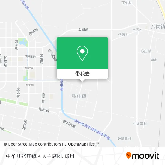 中牟县张庄镇人大主席团地图