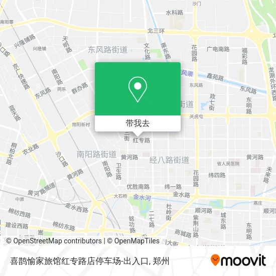 喜鹊愉家旅馆红专路店停车场-出入口地图