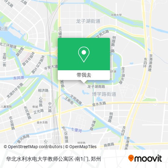 华北水利水电大学教师公寓区-南1门地图