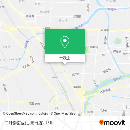 二胖擀面皮(古元街店)地图