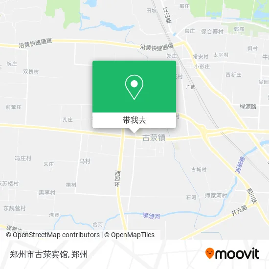 郑州市古荥宾馆地图