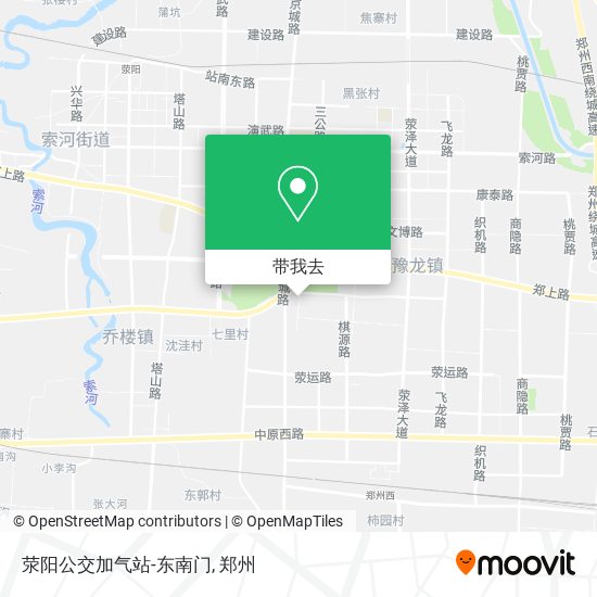 荥阳公交加气站-东南门地图