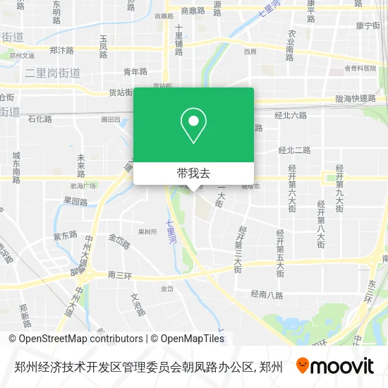 郑州经济技术开发区管理委员会朝凤路办公区地图