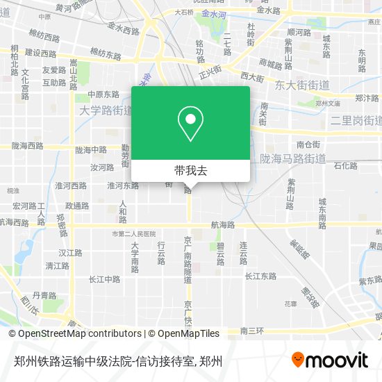 郑州铁路运输中级法院-信访接待室地图