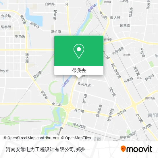 河南安靠电力工程设计有限公司地图