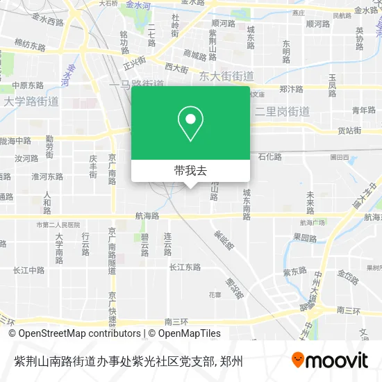 紫荆山南路街道办事处紫光社区党支部地图