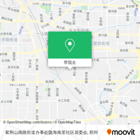 紫荆山南路街道办事处陇海南里社区居委会地图