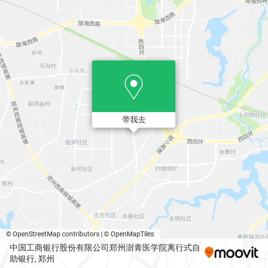 中国工商银行股份有限公司郑州澍青医学院离行式自助银行地图