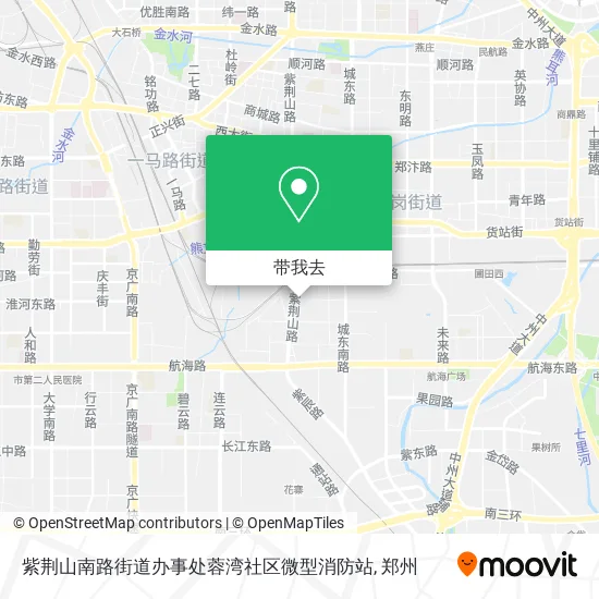 紫荆山南路街道办事处蓉湾社区微型消防站地图
