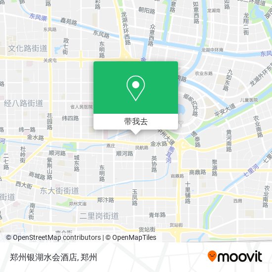 郑州银湖水会酒店地图