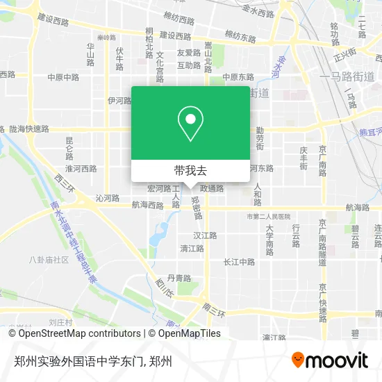 郑州实验外国语中学东门地图
