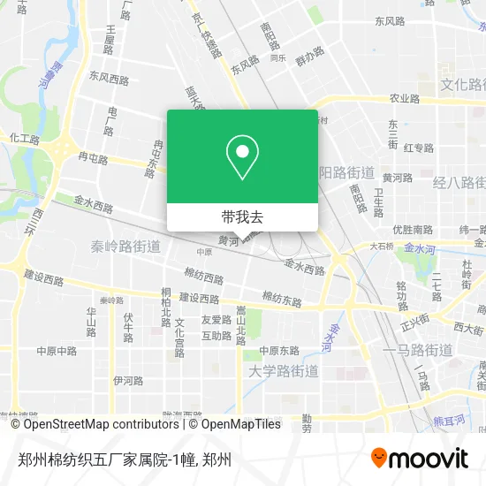 郑州棉纺织五厂家属院-1幢地图