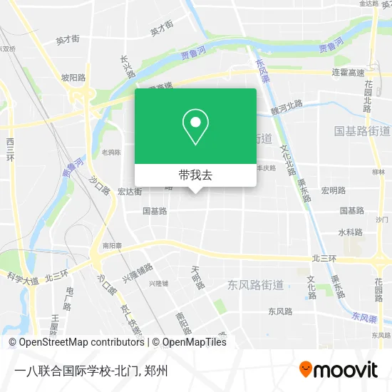 一八联合国际学校-北门地图
