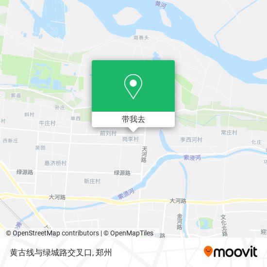 黄古线与绿城路交叉口地图