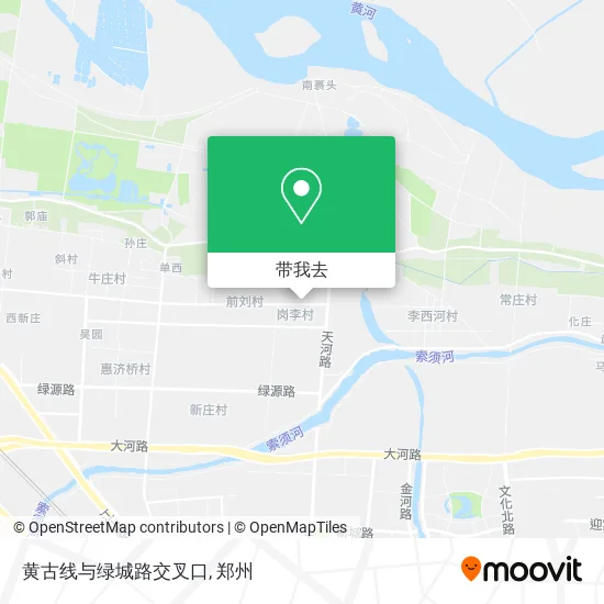 黄古线与绿城路交叉口地图