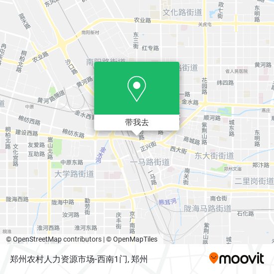 郑州农村人力资源市场-西南1门地图