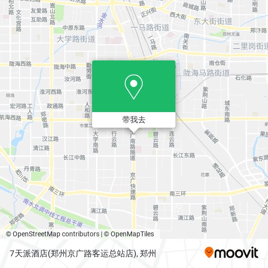 7天派酒店(郑州京广路客运总站店)地图