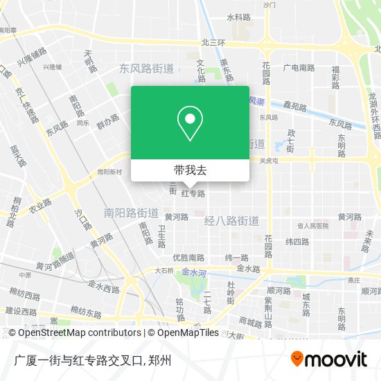 广厦一街与红专路交叉口地图