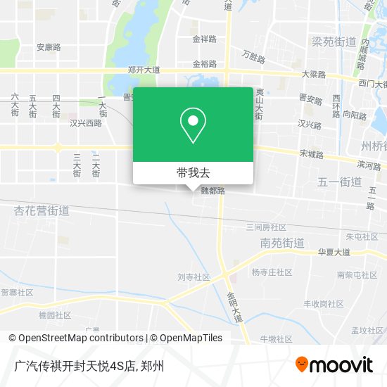 广汽传祺开封天悦4S店地图