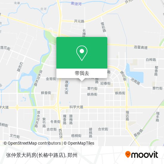 张仲景大药房(长椿中路店)地图