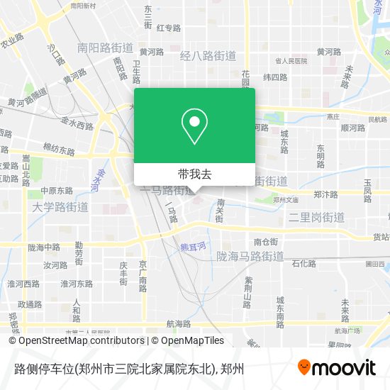 路侧停车位(郑州市三院北家属院东北)地图