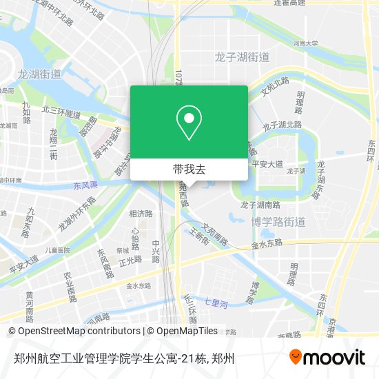 郑州航空工业管理学院学生公寓-21栋地图