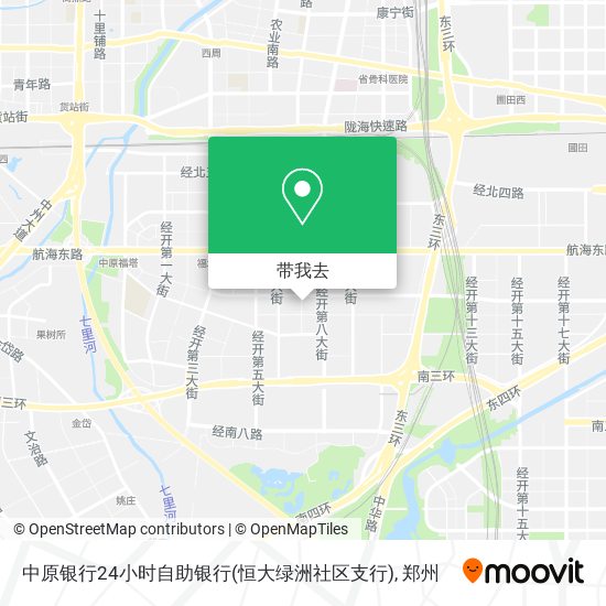 中原银行24小时自助银行(恒大绿洲社区支行)地图