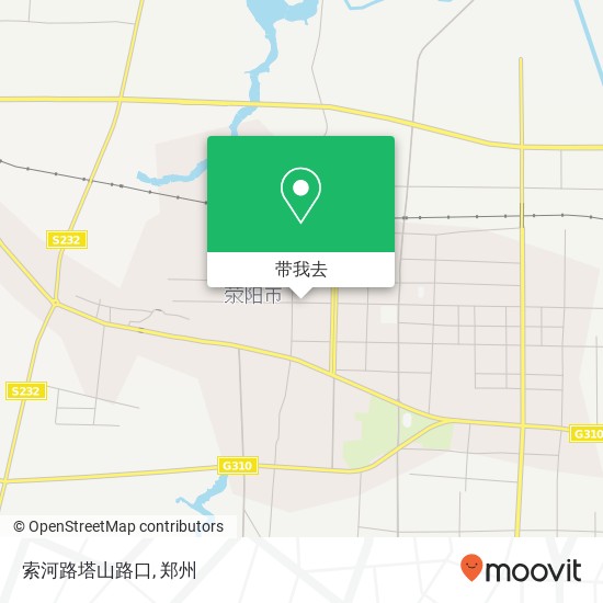索河路塔山路口地图