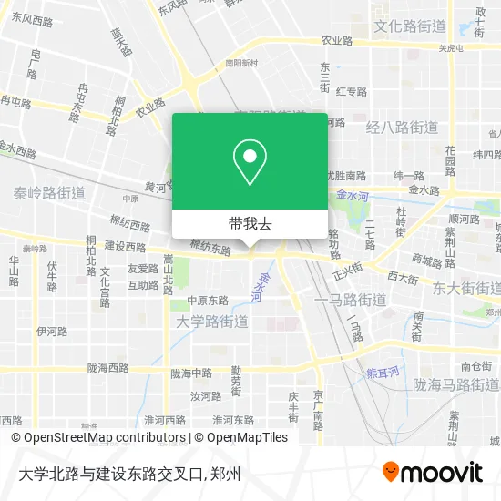 大学北路与建设东路交叉口地图