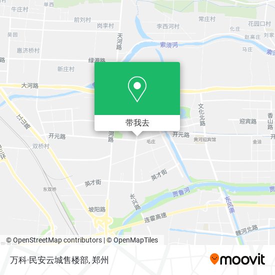 万科·民安云城售楼部地图