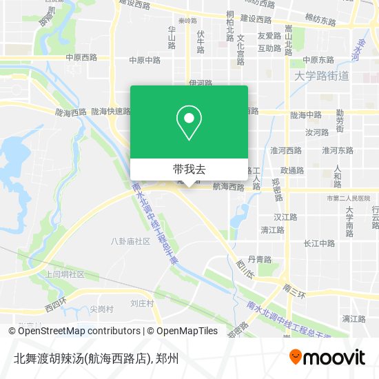 北舞渡胡辣汤(航海西路店)地图