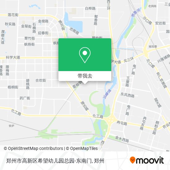 郑州市高新区希望幼儿园总园-东南门地图