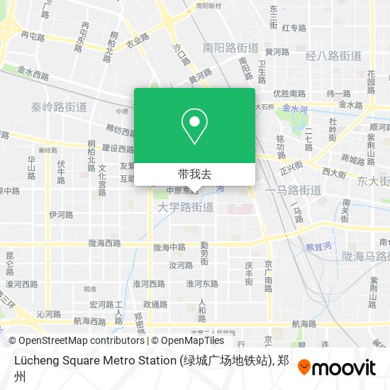 Lücheng Square Metro Station (绿城广场地铁站)地图