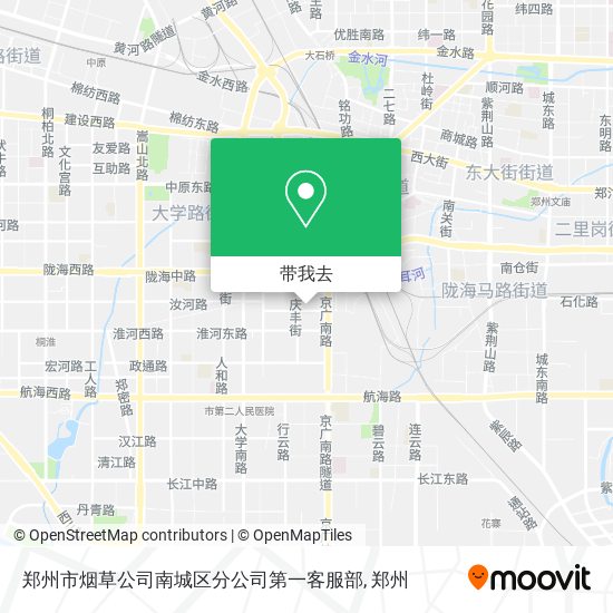 郑州市烟草公司南城区分公司第一客服部地图