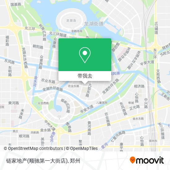 链家地产(顺驰第一大街店)地图