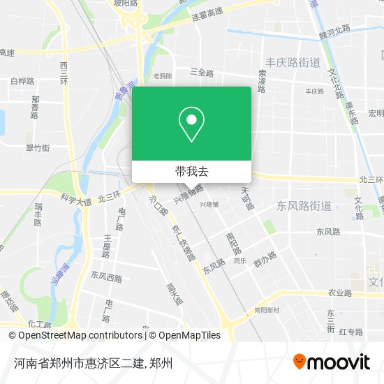 河南省郑州市惠济区二建地图