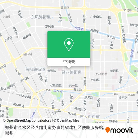 郑州市金水区经八路街道办事处省建社区便民服务站地图
