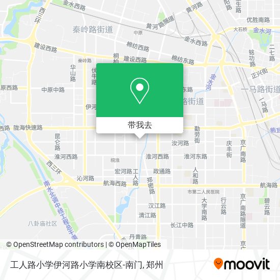 工人路小学伊河路小学南校区-南门地图