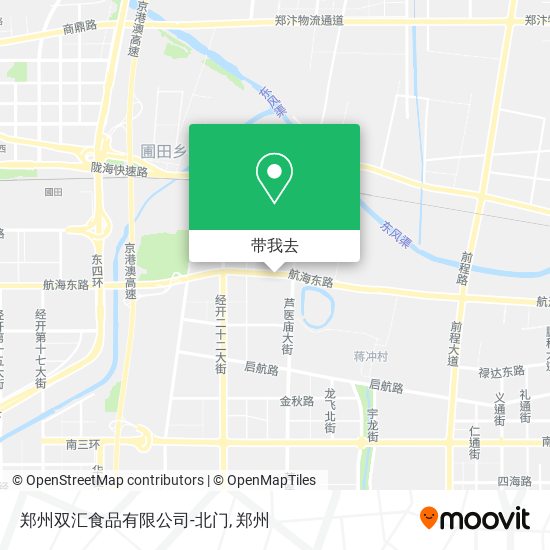 郑州双汇食品有限公司-北门地图
