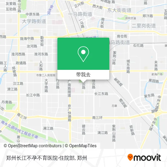 郑州长江不孕不育医院-住院部地图