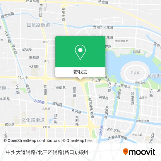 中州大道辅路/北三环辅路(路口)地图