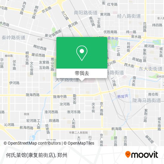 何氏菜馆(康复前街店)地图