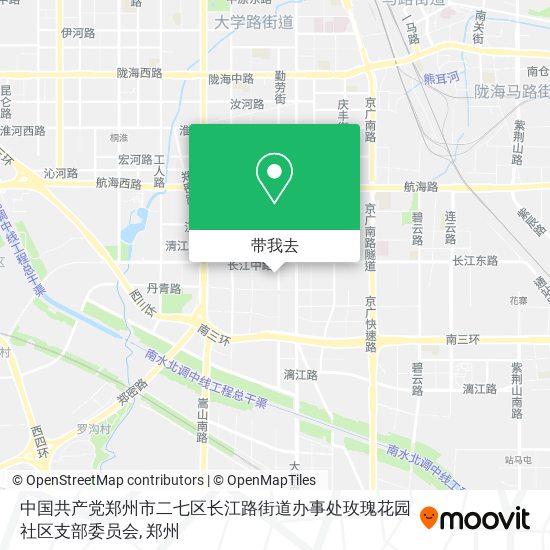 中国共产党郑州市二七区长江路街道办事处玫瑰花园社区支部委员会地图
