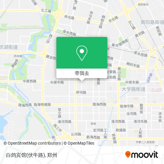 白鸽宾馆(伏牛路)地图