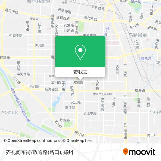 齐礼阎东街/政通路(路口)地图