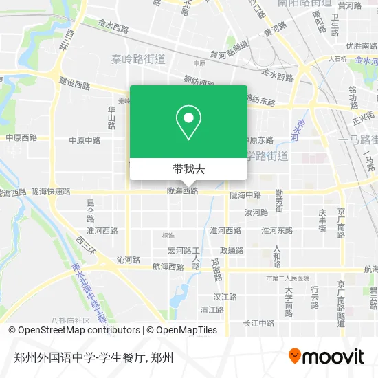 郑州外国语中学-学生餐厅地图